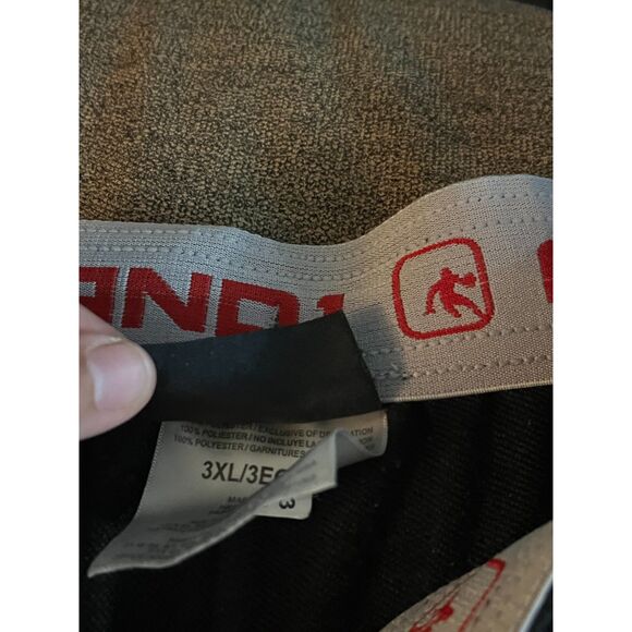 AND 1 3XL BLACK SWEATPANTS DRAWSTRING LONG PANTS ELASTIC WAIST - Picture 3 of 3